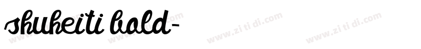 shuheiti bold字体转换 shuheiti bold字体转换
